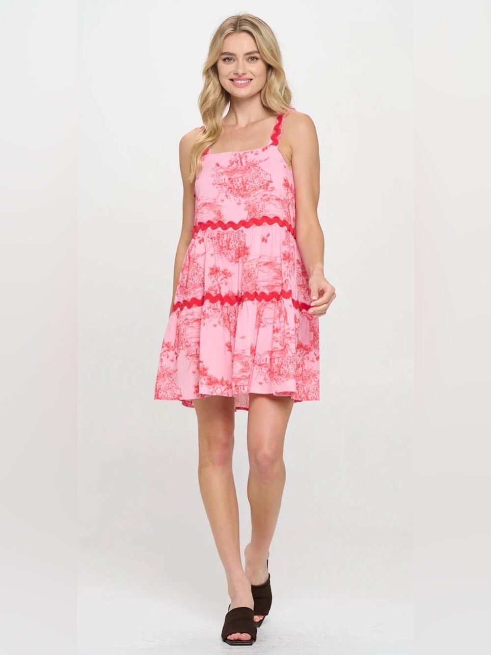 NWT Meet me in Santorini sunset cottage dress size S
